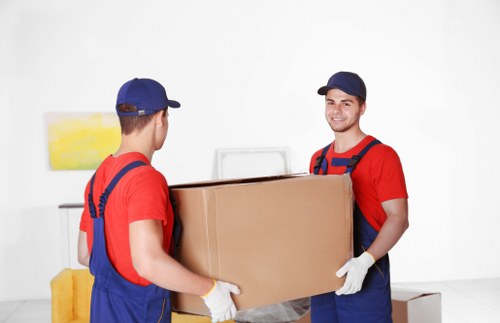 Storage unit recycling and sorted cardboard materials at Chasecross Storage